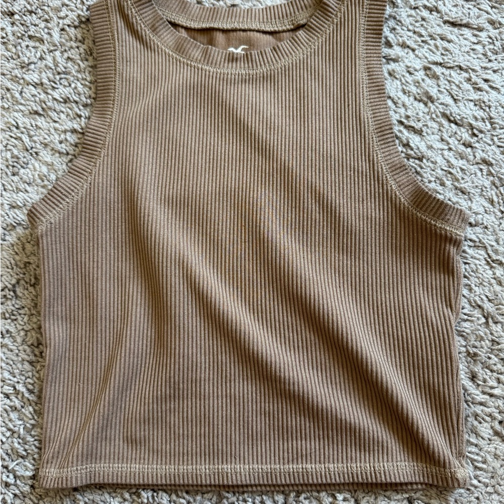Hollister Brown Ribbed Tank